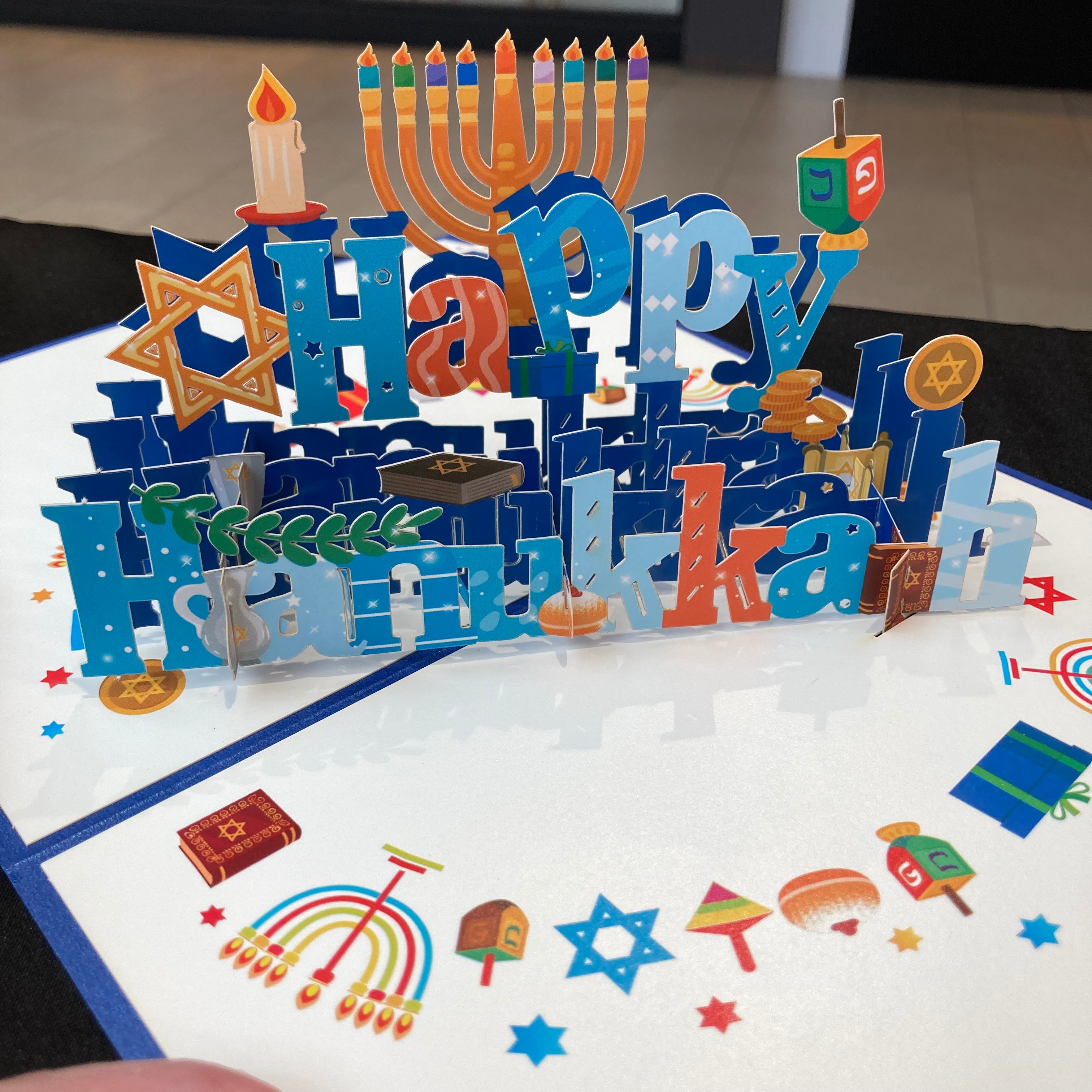 3D Holiday Cards - Hanukkah